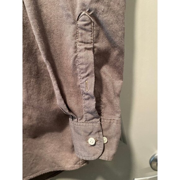 Geoffrey Beene Men's Button Down Shirt | Dark Mushroom | Size 15.5 32/33 - Picture 4 of 6